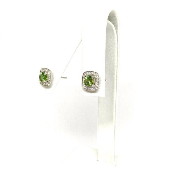 Diamond Sapphire Earrings 18k Gold 1.50 TCW Certified $2,950 921513 - Picture 4 of 9